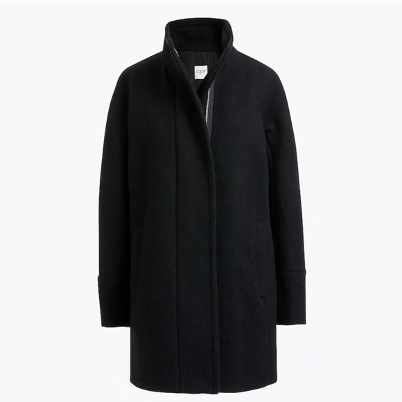 J. Crew Factory Black Pea Coat - Picture 2 of 12